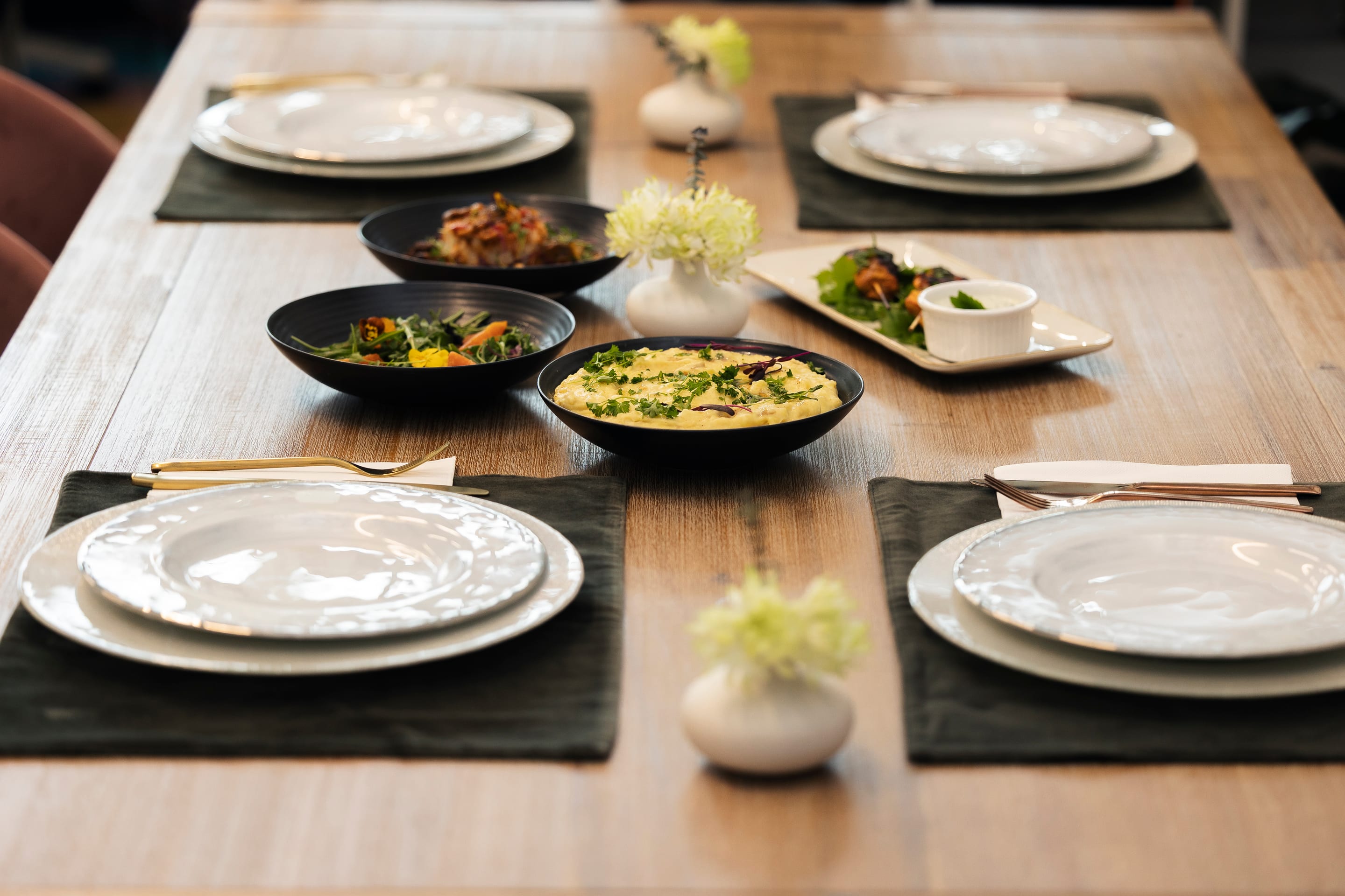 Passed canapés at a corporate function